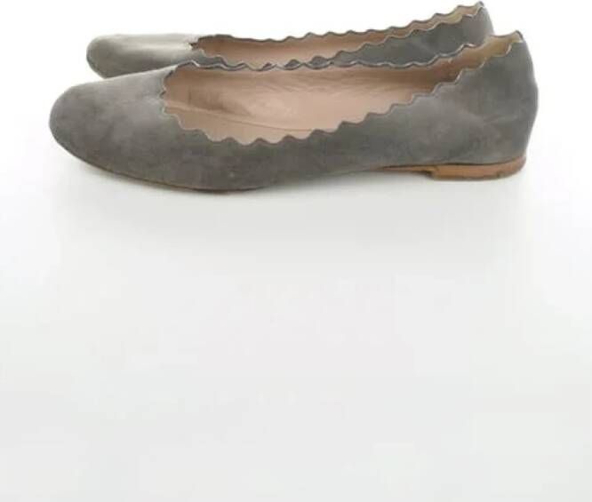 Chloé Pre-owned Platte schoenen Brown Dames