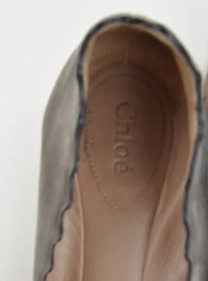 Chloé Pre-owned Platte schoenen Brown Dames