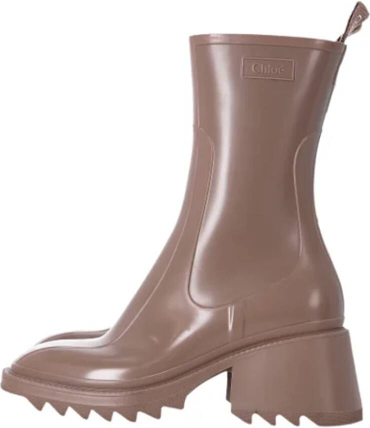 Chloé Pre-owned Rubber boots Beige Dames