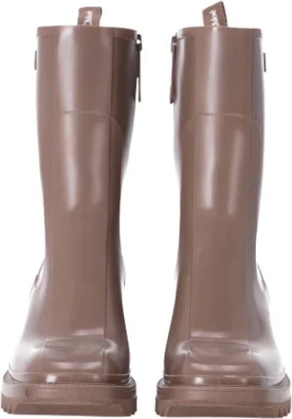 Chloé Pre-owned Rubber boots Beige Dames