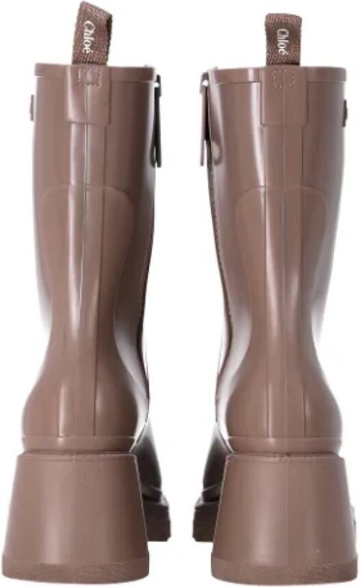 Chloé Pre-owned Rubber boots Beige Dames