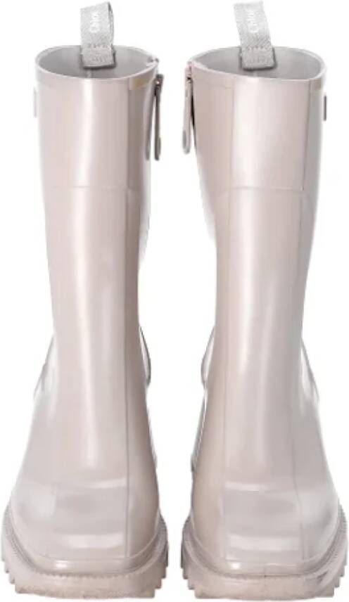 Chloé Pre-owned Rubber boots Beige Dames