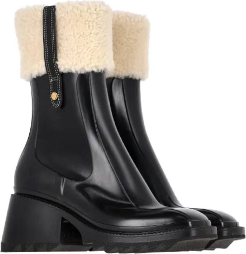 Chloé Pre-owned Rubber boots Black Dames