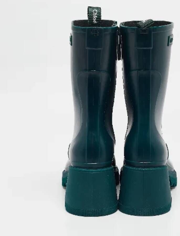 Chloé Pre-owned Rubber boots Green Dames