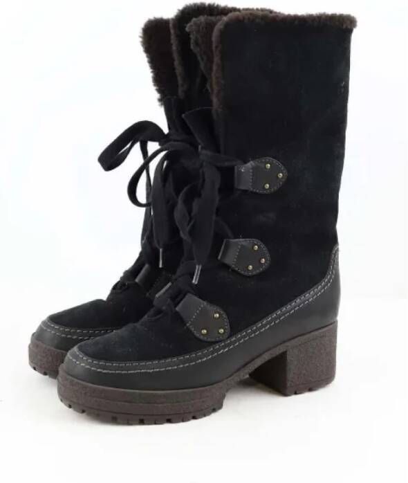 Chloé Pre-owned Suede boots Black Dames