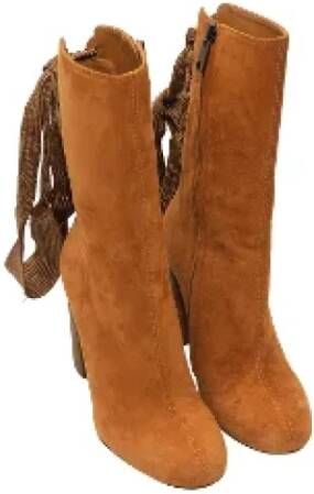 Chloé Pre-owned Suede boots Brown Dames