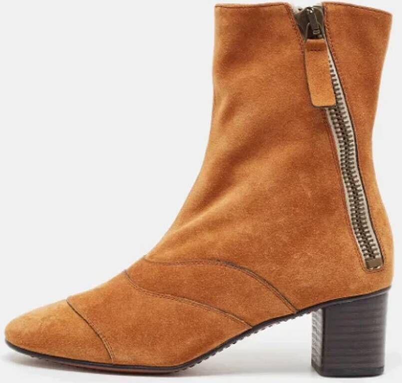 Chloé Pre-owned Suede boots Brown Dames