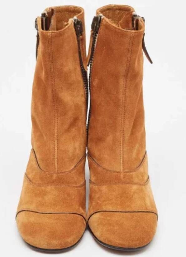 Chloé Pre-owned Suede boots Brown Dames