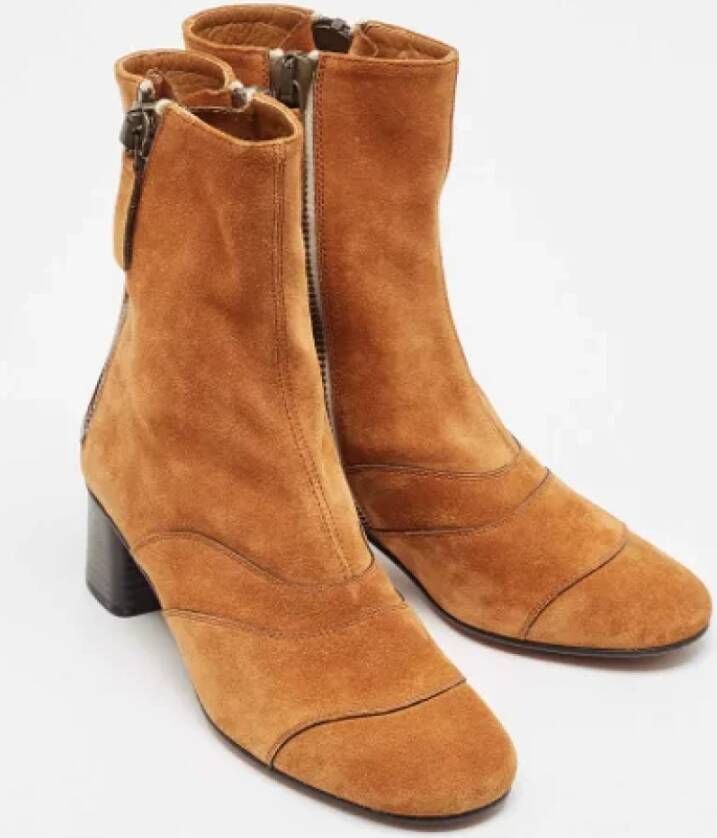 Chloé Pre-owned Suede boots Brown Dames