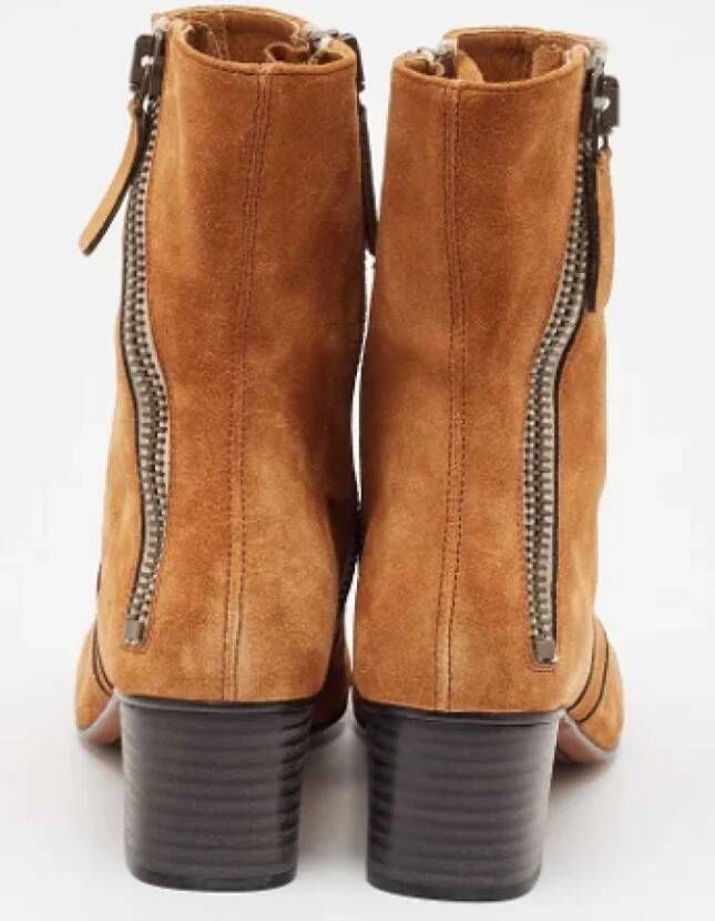 Chloé Pre-owned Suede boots Brown Dames