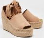 Chloé Pre-owned Suede espadrilles Beige Dames - Thumbnail 4