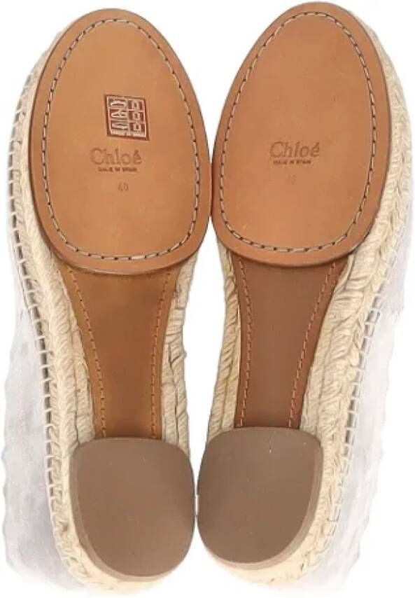 Chloé Pre-owned Suede espadrilles Gray Dames