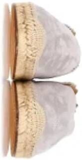 Chloé Pre-owned Suede espadrilles Gray Dames