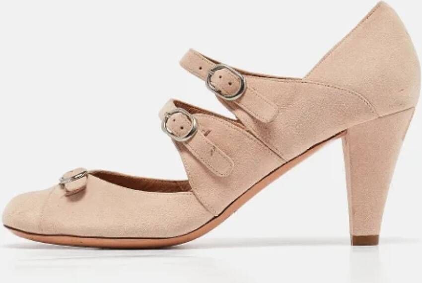 Chloé Pre-owned Suede heels Beige Dames