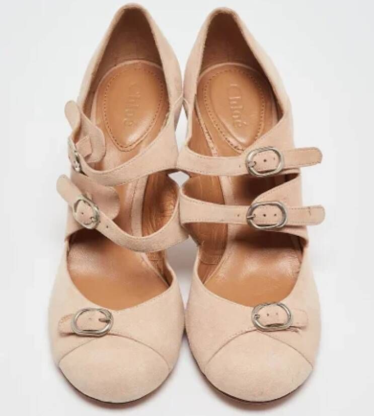 Chloé Pre-owned Suede heels Beige Dames