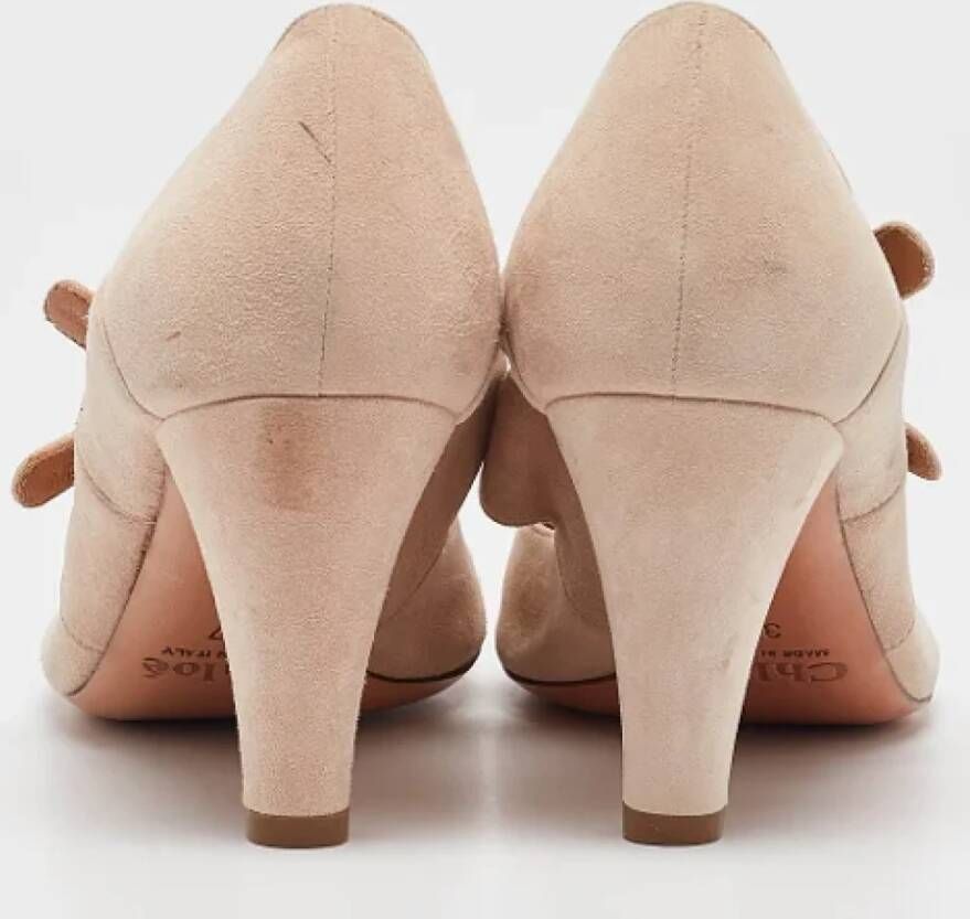 Chloé Pre-owned Suede heels Beige Dames