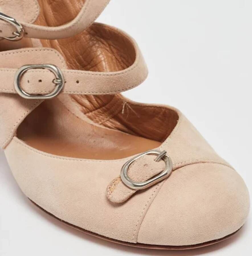 Chloé Pre-owned Suede heels Beige Dames