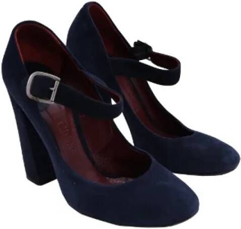 Chloé Pre-owned Suede heels Blue Dames