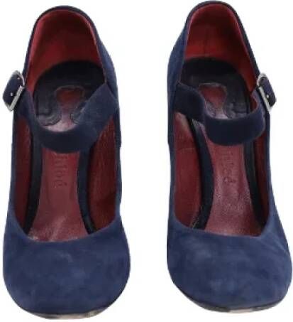 Chloé Pre-owned Suede heels Blue Dames