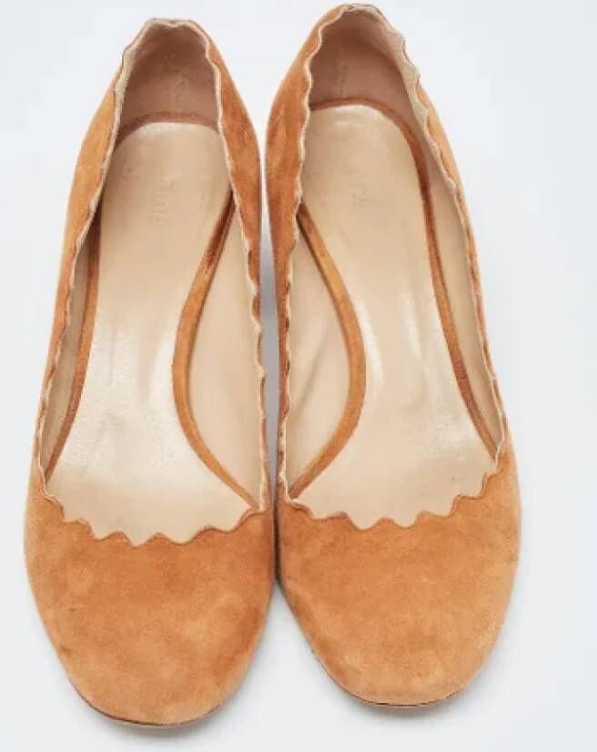 Chloé Pre-owned Suede heels Brown Dames