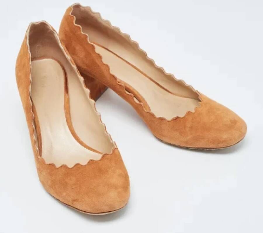 Chloé Pre-owned Suede heels Brown Dames
