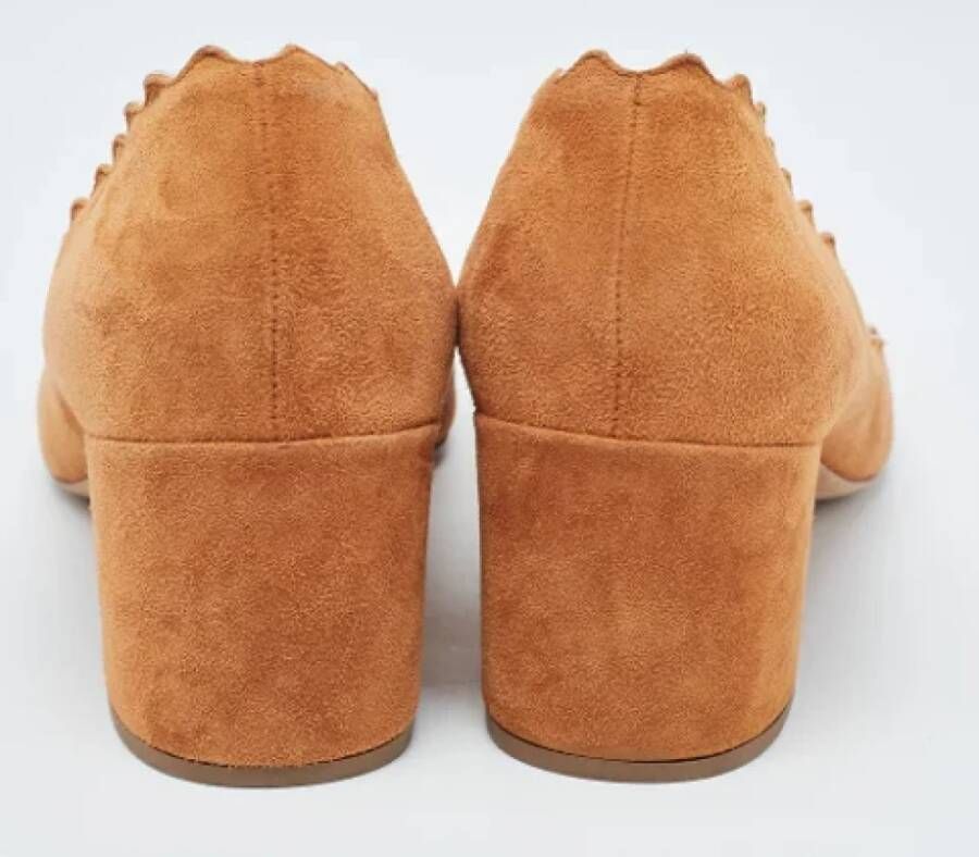 Chloé Pre-owned Suede heels Brown Dames