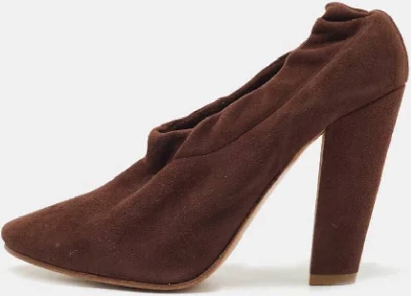 Chloé Pre-owned Suede heels Brown Dames