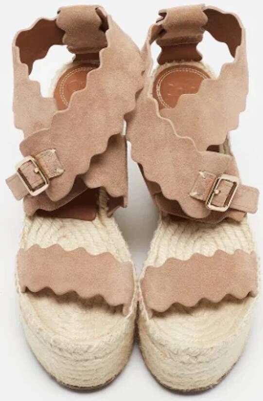 Chloé Pre-owned Suede sandals Beige Dames