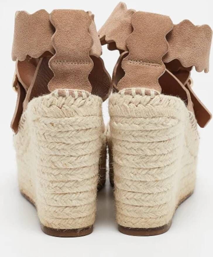 Chloé Pre-owned Suede sandals Beige Dames