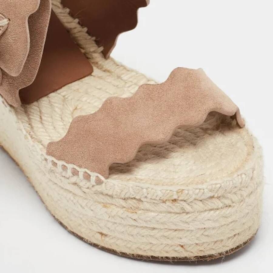 Chloé Pre-owned Suede sandals Beige Dames