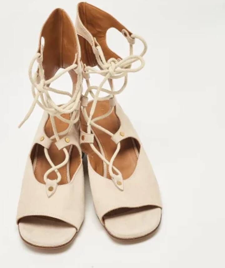 Chloé Pre-owned Suede sandals Beige Dames