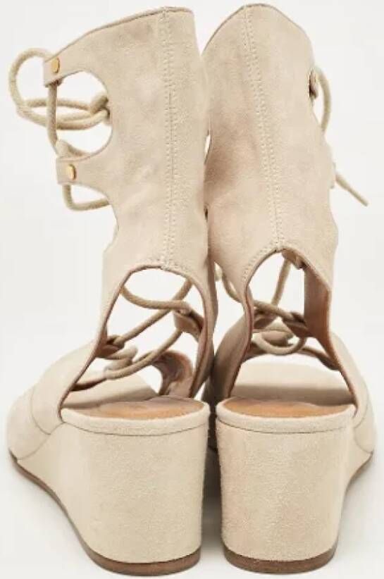 Chloé Pre-owned Suede sandals Beige Dames