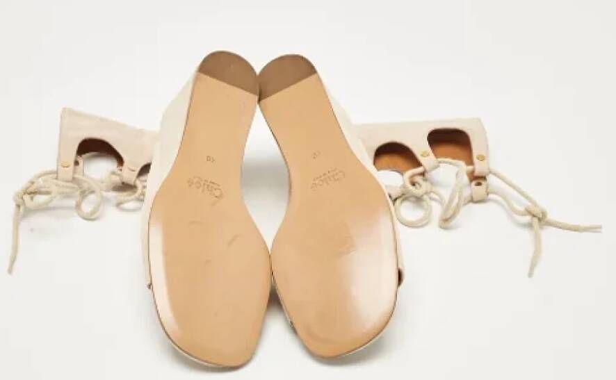 Chloé Pre-owned Suede sandals Beige Dames