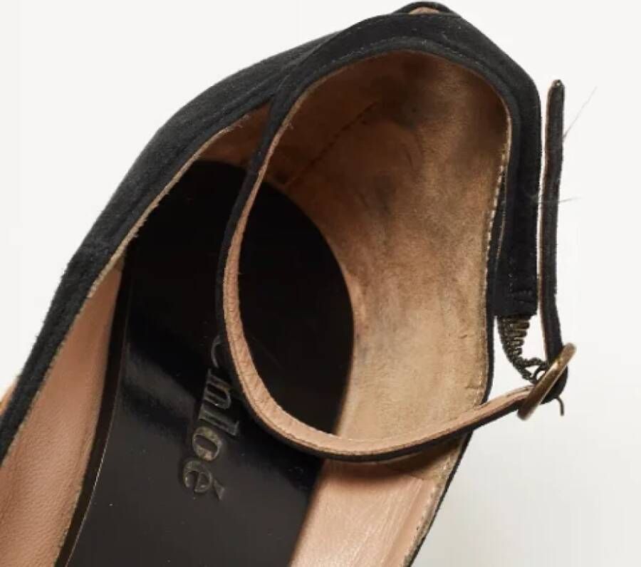 Chloé Pre-owned Suede sandals Black Dames