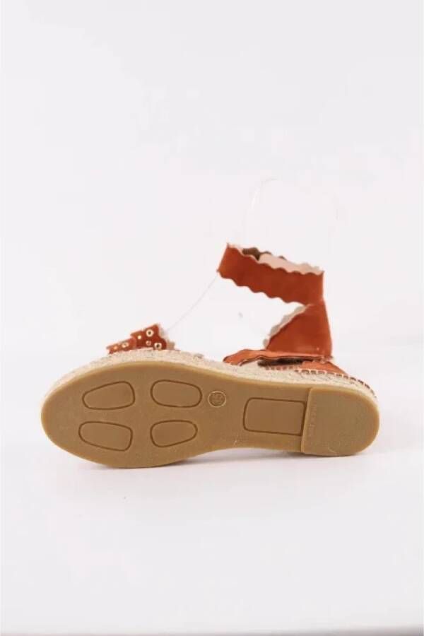 Chloé Pre-owned Suede sandals Brown Dames