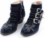 Chloé Pre-owned Velvet boots Blue Dames - Thumbnail 3