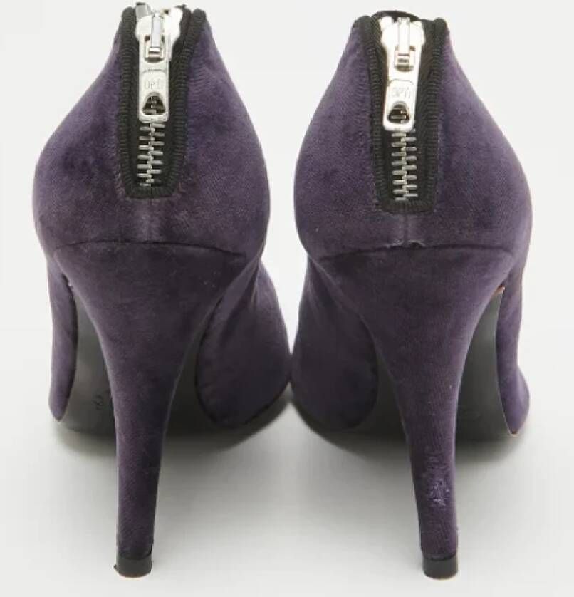 Chloé Pre-owned Velvet heels Purple Dames