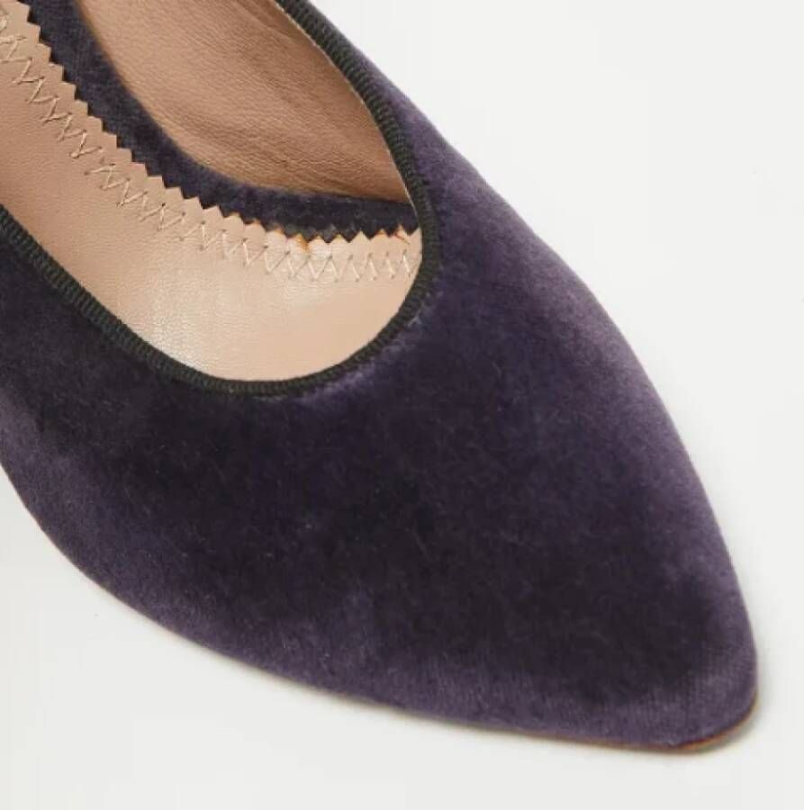 Chloé Pre-owned Velvet heels Purple Dames