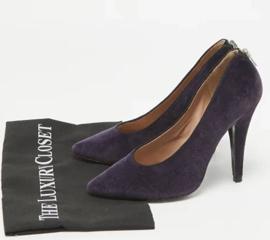 Chloé Pre-owned Velvet heels Purple Dames