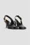 Chloé Pumps van glanzend kalfsleer met gouden ring Black Dames - Thumbnail 2