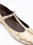 Chloé Python-Geëmbosseerde Leren Ballerina Flats Beige Dames - Thumbnail 8