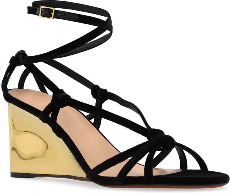 Chloé Rebecca sleehak sandalen Black Dames