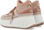 Chloé Rose Wedge Sneakers Aw24 Pink Dames - Thumbnail 4