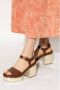 Chloé Bruine Leren Sandalen met Enkel Gesp Sluiting Brown Dames - Thumbnail 5