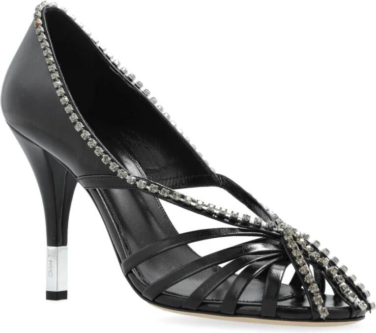 Chloé Schoenen met hak Leonie Black Dames