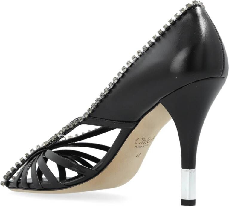 Chloé Schoenen met hak Leonie Black Dames