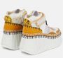 Chloé Sneakers Nama Wedge Heel Sneakers in geel - Thumbnail 8