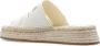 Chloé Raffia Plateau Sandalen met Logo Borduurwerk White Dames - Thumbnail 18