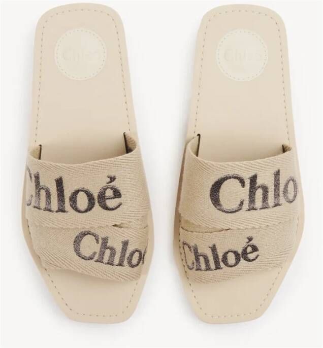 Chloé Stijlvolle Muiltjes Beige Dames