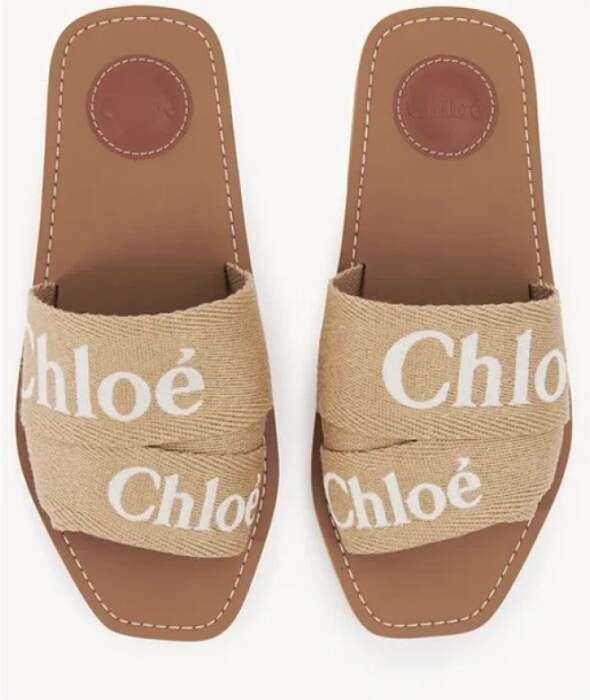 Chloé Stijlvolle Muiltjes Beige Dames